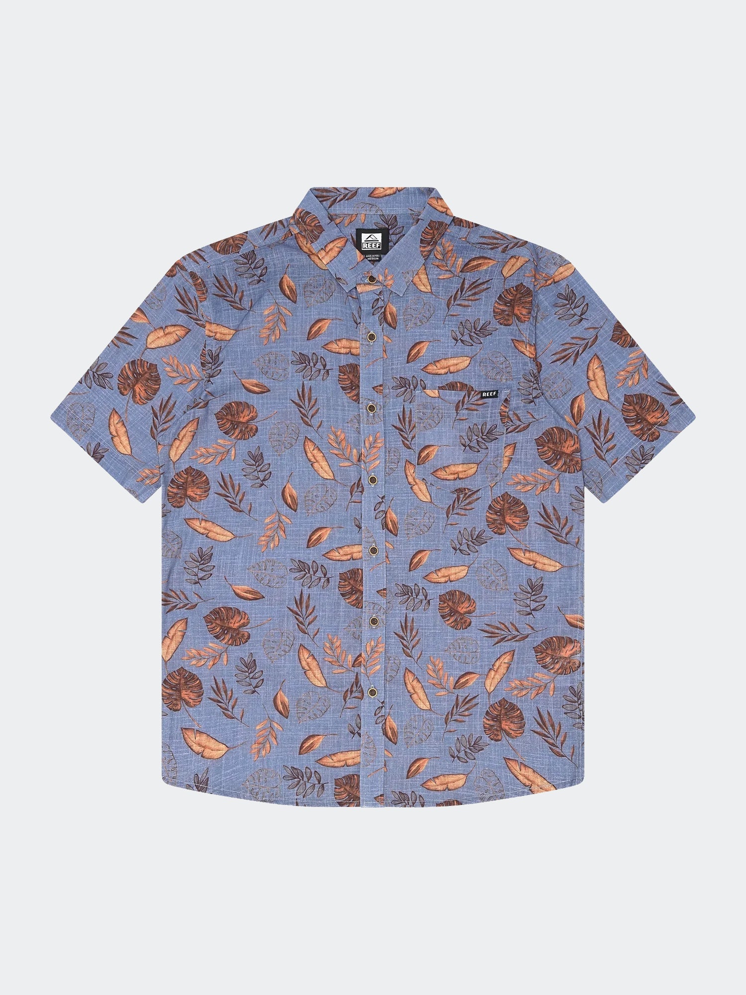 Camisa para Hombre REEF HAWAIIAN LEAF AZL