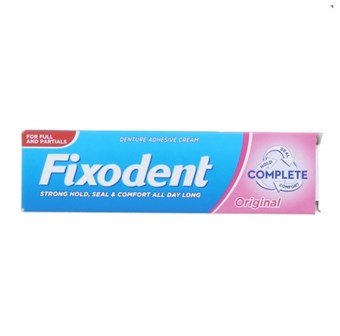 Image of Fixodent Original Denture - Selvklæbende Creme - Tandproteselim - 40 g