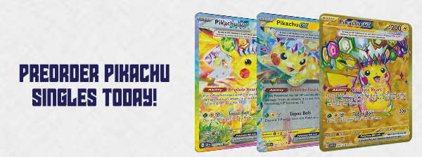 Preorder PKM SV Surging Sparks Pikachu singles today!