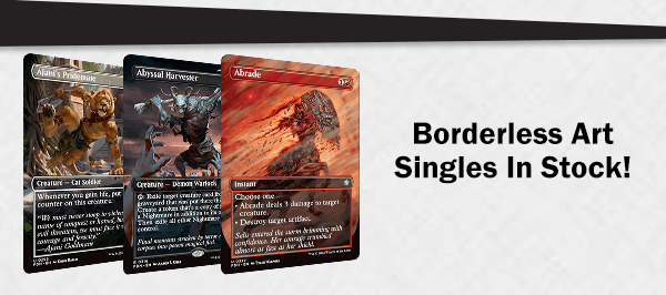 MTG FND Borderless Art Singles available now!