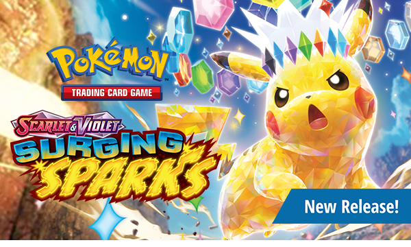 New release! Pokemon Scarlet & Violet: Surging Sparks available now!