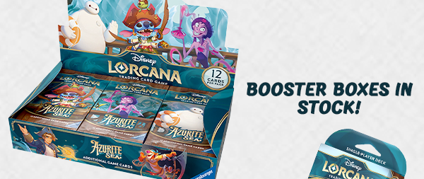 Lorcana Azurite Sea Booster Box in stock!