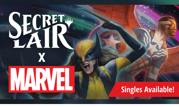 MTG Secret Lair x Marvel sealed and singles available now!