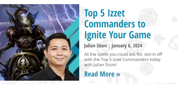 Read Top 5 Izzet Commanders to Ignite Your Game by Julian Sison now!