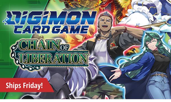 Preorder Digimon Chains of Liberation today! Ships Friday!