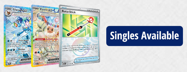 PKM SV Prismatic Evolutions singles available now!