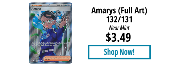 Amarys (Full Art) - 132/131 is available for $3.49!