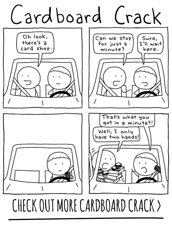 New Cardboard Crack comic every Monday!