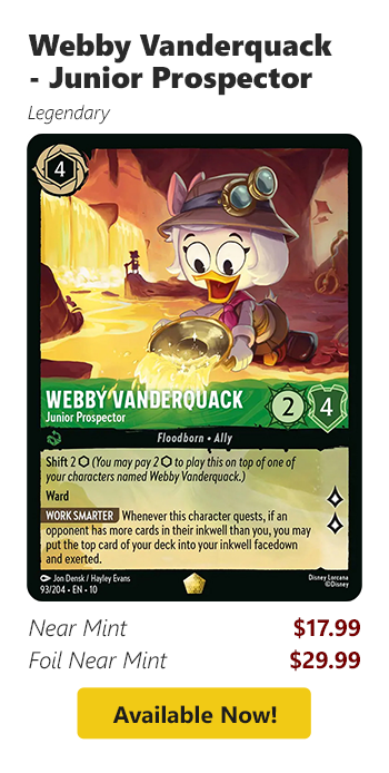 SWebby Vanderquack - Junior Prospector is available for a slow as $17.99!