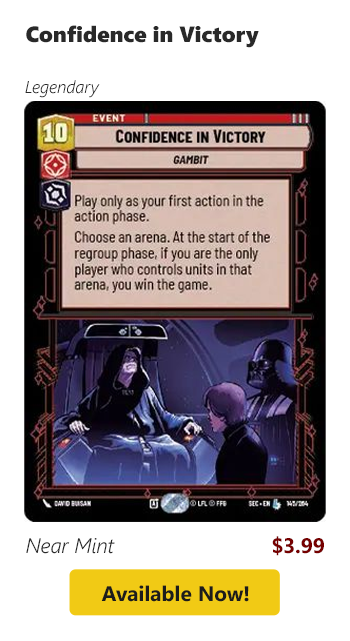 Confidence in Victory is available for $1.99!