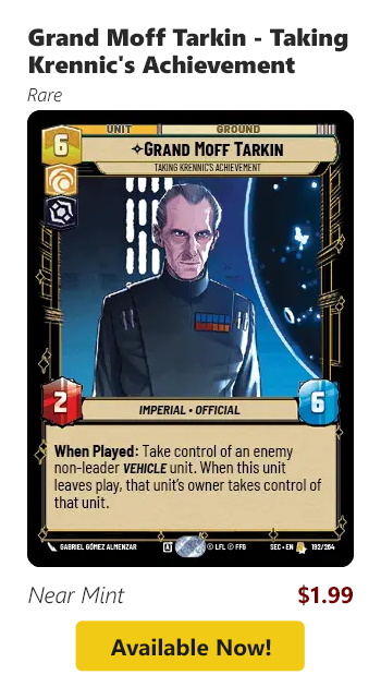 Grand Moff Tarkin - Taking Krennic's Achievement is available for $1.99!