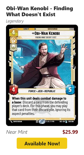 Obi-Wan Kenobi - Finding What Doesn't Exist is available for $25.99!