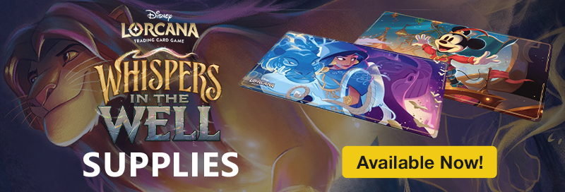 Lorcana Whispers in the Well Official Supplies available now!