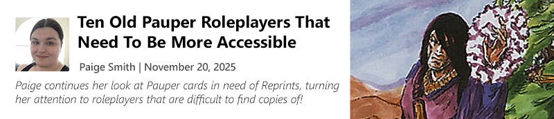 Read Ten Old Pauper Roleplayers That Need To Be More Accessible by Paige Smith now!