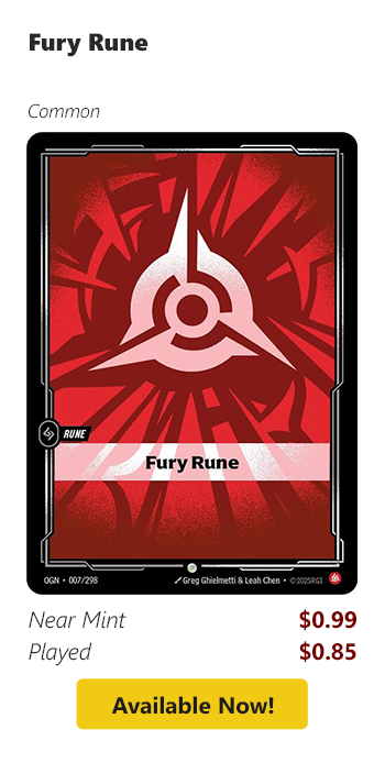 Fury Rune is available for as low as $0.85!