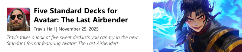 Read Five Standard Decks for Avatar: The Last Airbender by Travis Hall now!