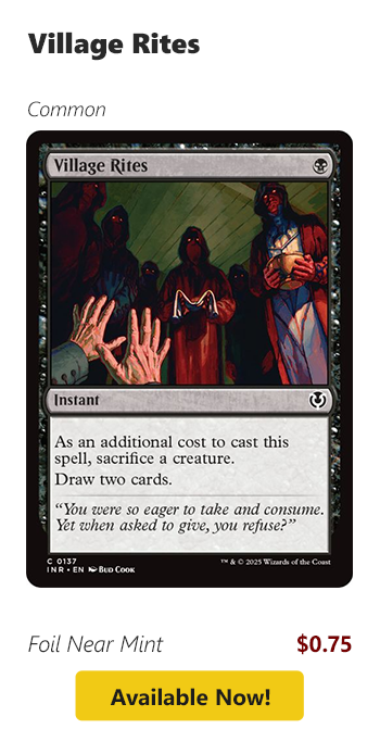 Village Rites is available for $0.75!