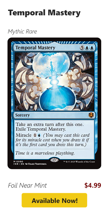 Temporal Mastery is available for $4.99!