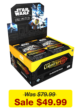Star Wars: Unlimited - Jump to Lightspeed - Booster Box availble for $49.99!