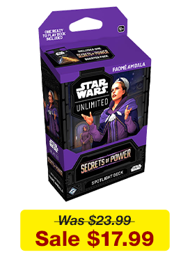 Star Wars: Unlimited - Secrets of Power - Spotlight Deck: Chancellor Palpatine for available $17.99!