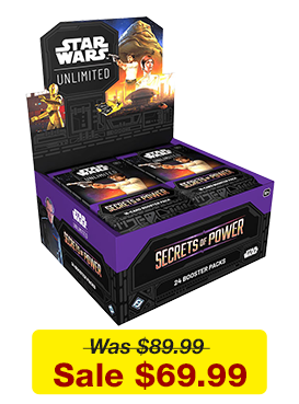 Star Wars: Unlimited - Secrets of Power - Booster Box available for $69.99!