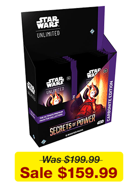 Star Wars: Unlimited - Secrets of Power - Carbonite Edition - Booster Box available for $159.99!