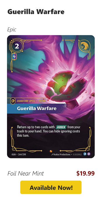 Guerilla Warfare is available for $19.99!