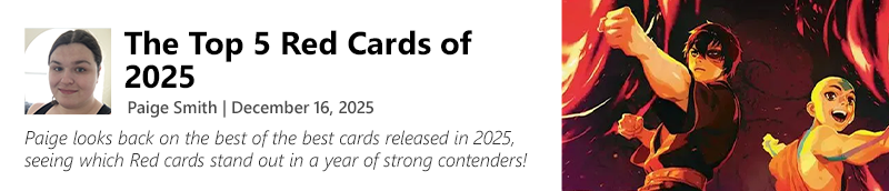 Read The Top 5 Red Cards of 2025 by Paige Smith now!