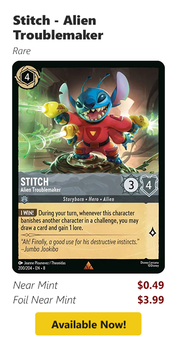 Stitch - Alien Troublemaker is available for as low as $0.49!