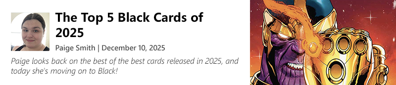 Read The Top 5 Black Cards fo 2025 by Paige Smith now!