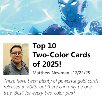 Read Top 10 Two-Color Cards of 2025 by Matthew Newman now!