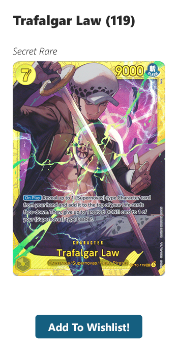 Sign up for a Trafalgar Law (119) resotck alert!