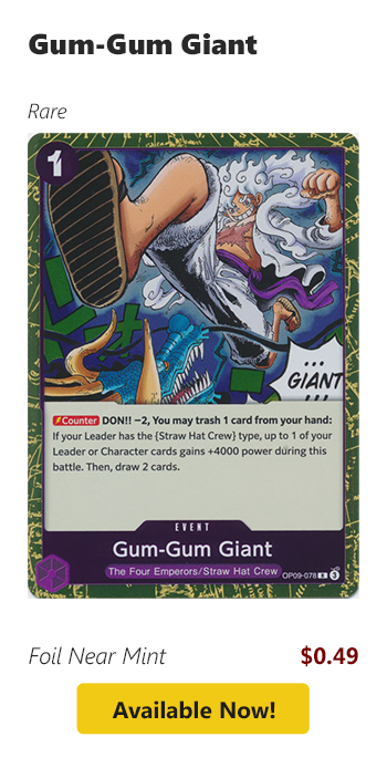Gum-Gum Giant is available for $0.49