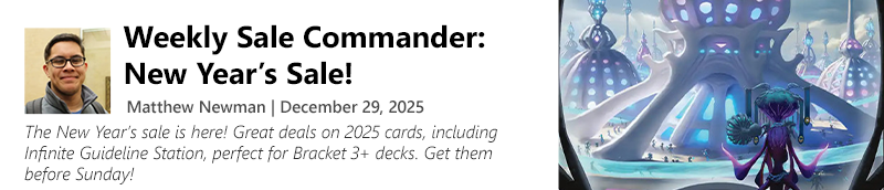 Read Weekly Sale Commander: New Year's Sale! by Matthew Newman now!