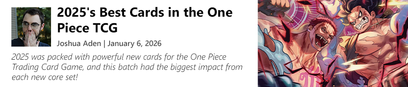 Read 2025's Best Cards in the One Piece TCG by Joshua Aden today!!