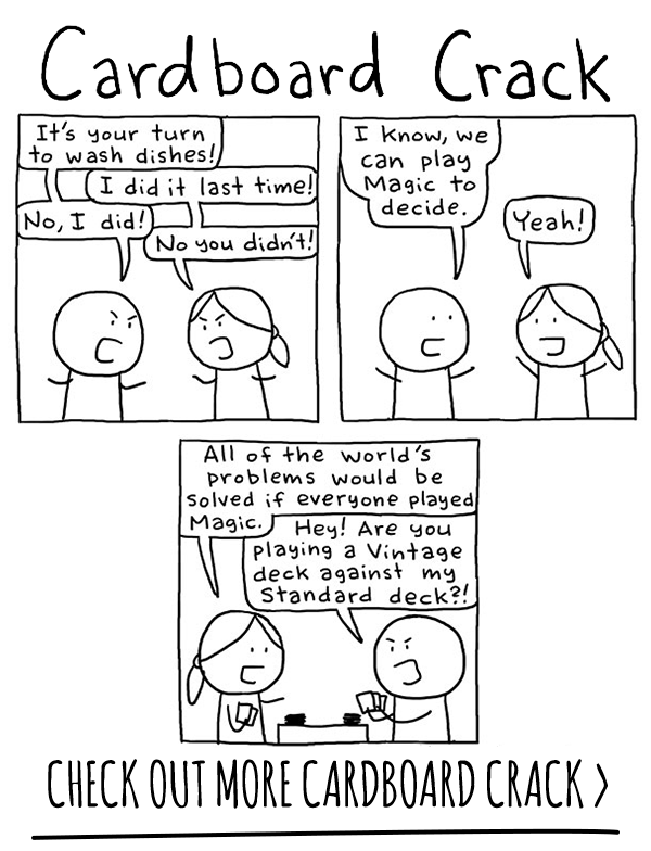 New Cardboard Crack comic every Wednesday!