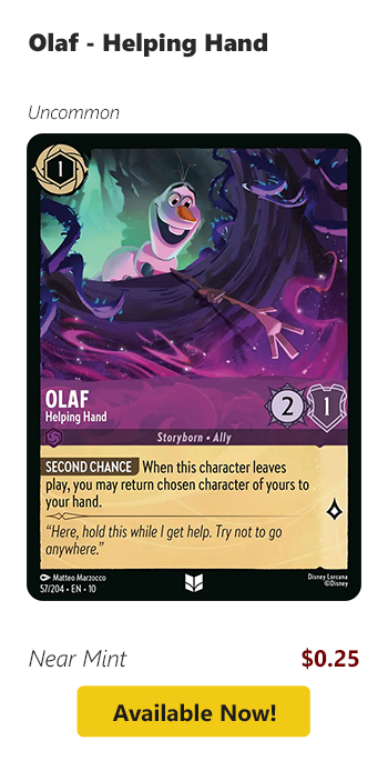 Olaf - Helping Hand is available now for $0.25!