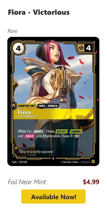 Fiora - Victorious is available for $4.99 today!
