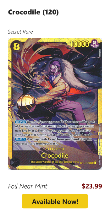Crocodile (120) is available for $23.99 today!