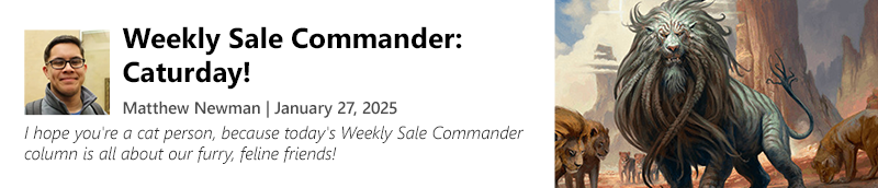 Read Weekly Sale Commander: Caturday! by Matthew Newman today!