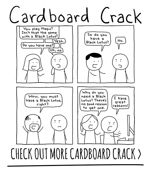 New Cardboard Crack comic every Wednesday!
