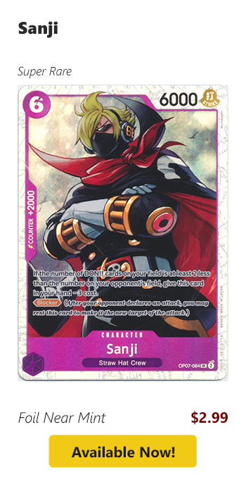 Sanji is available for $2.99 today!