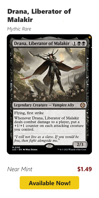 Drana, Liberator of Malakir is available for $1.49 today!