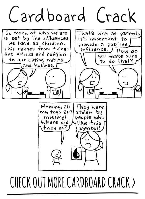 New Cardboard Crack comic every Wednesday!