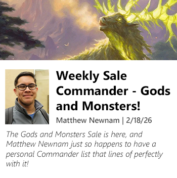 Read Weekly Sale Commander - Gods and Monsters! by Matthew Newman today!