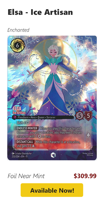 Elsa - Ice Artisan is available for $309.99!