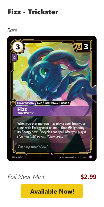 Fizz - Trickster is available for $2.99 today!