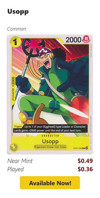 Usopp is available for as low as $0.36 today!