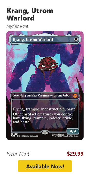 Krang, Utrom Warlord is available for $29.99 today!