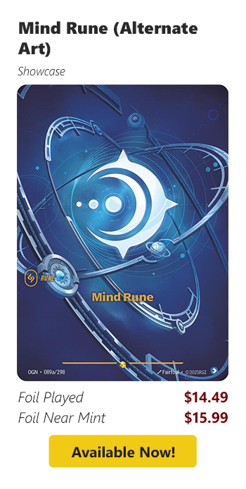 Mind Rune (Alternate Art) is available for as low as $14.49 today!